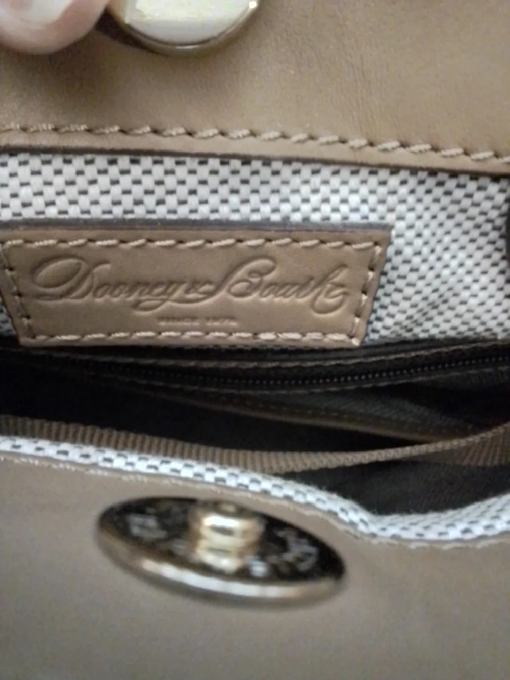 Dooney & Bourke Tan Leather Shoulder Bag